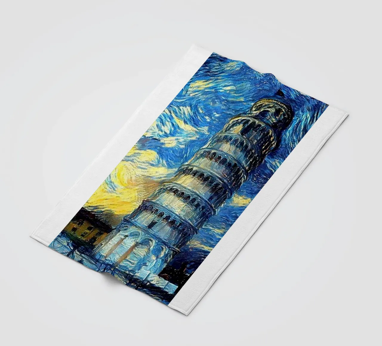 torre pendente di pisa in una notte stellata coperta in pile da Piper Shop Oke