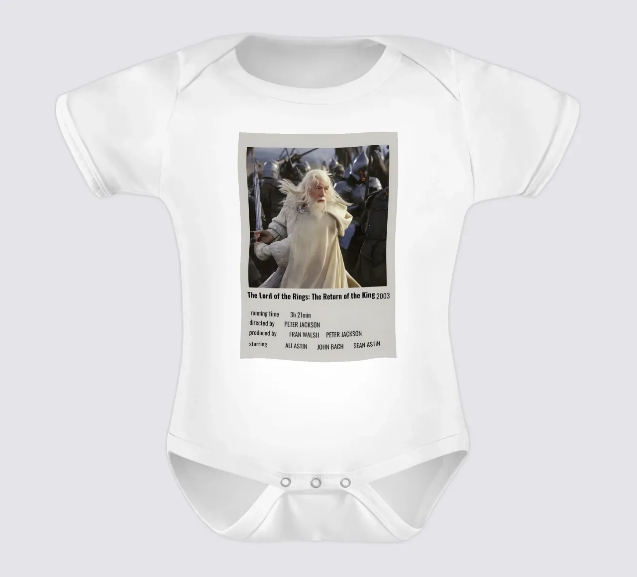The Lord of the Rings The Return of the King 2003 body neonato maniche corte da MVFminimalist