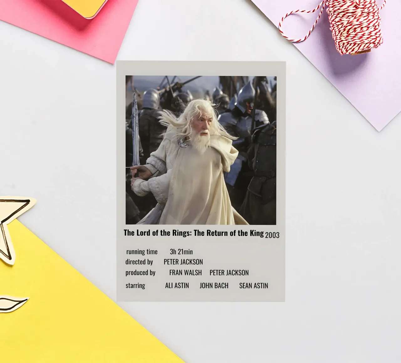 The Lord of the Rings The Return of the King 2003 adesivo da MVFminimalist