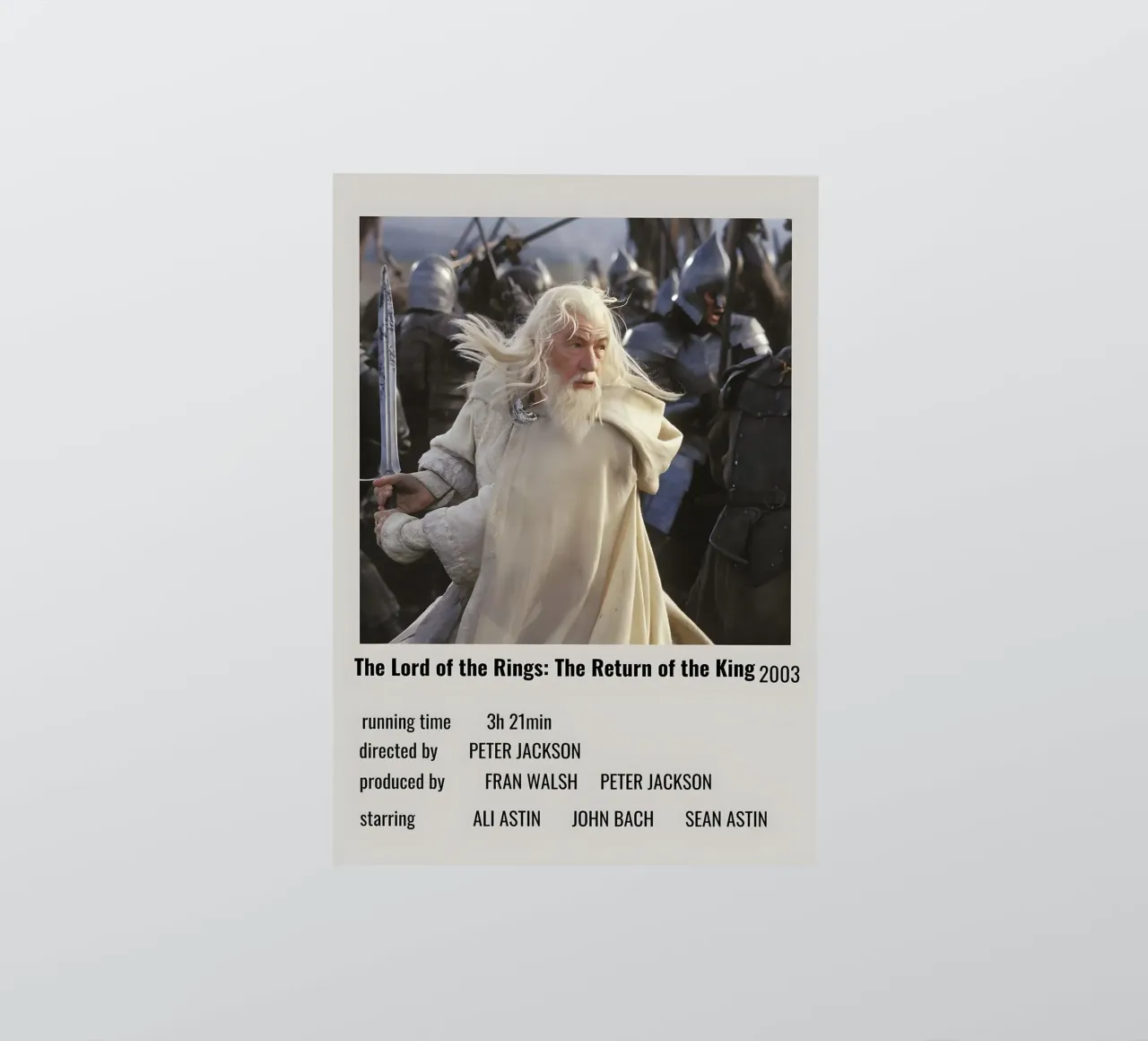 The Lord of the Rings The Return of the King 2003 adesivo da MVFminimalist