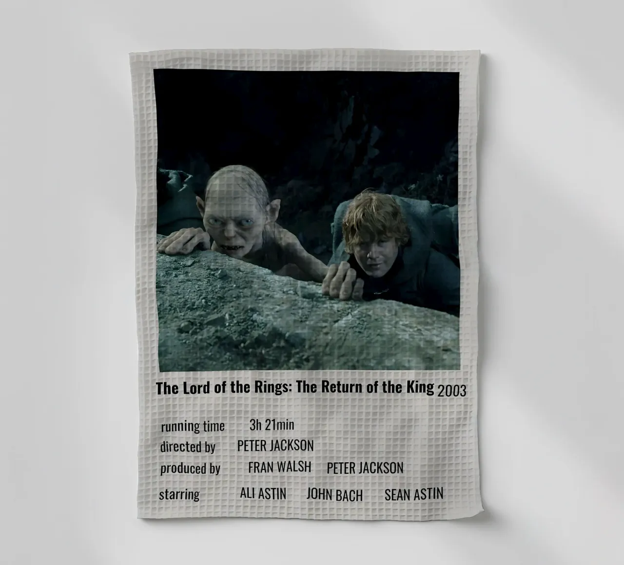 The Lord of the Rings The Return of the King 2003 canovaccio da cucina da MVFminimalist
