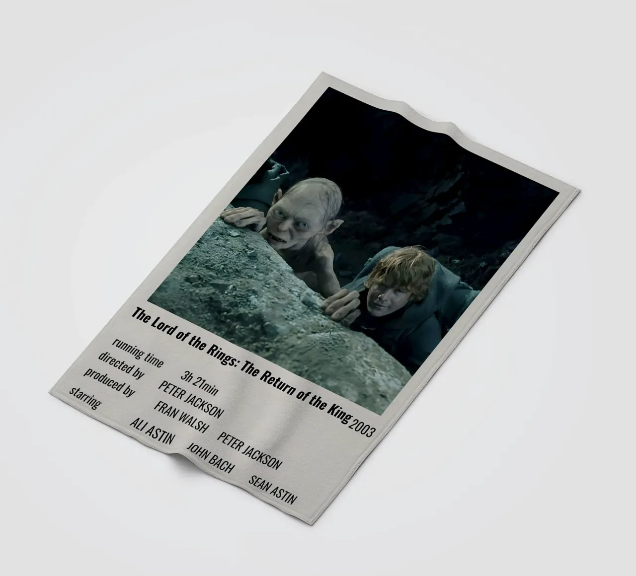 The Lord of the Rings The Return of the King 2003 coperta in pile da MVFminimalist