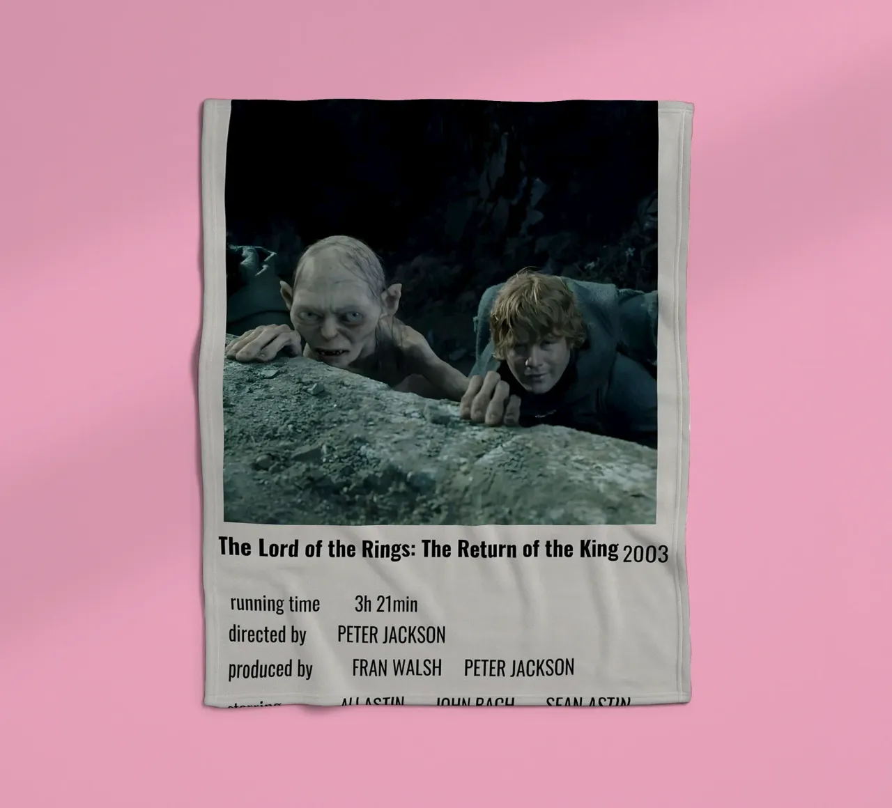 The Lord of the Rings The Return of the King 2003 coperta in pile da MVFminimalist
