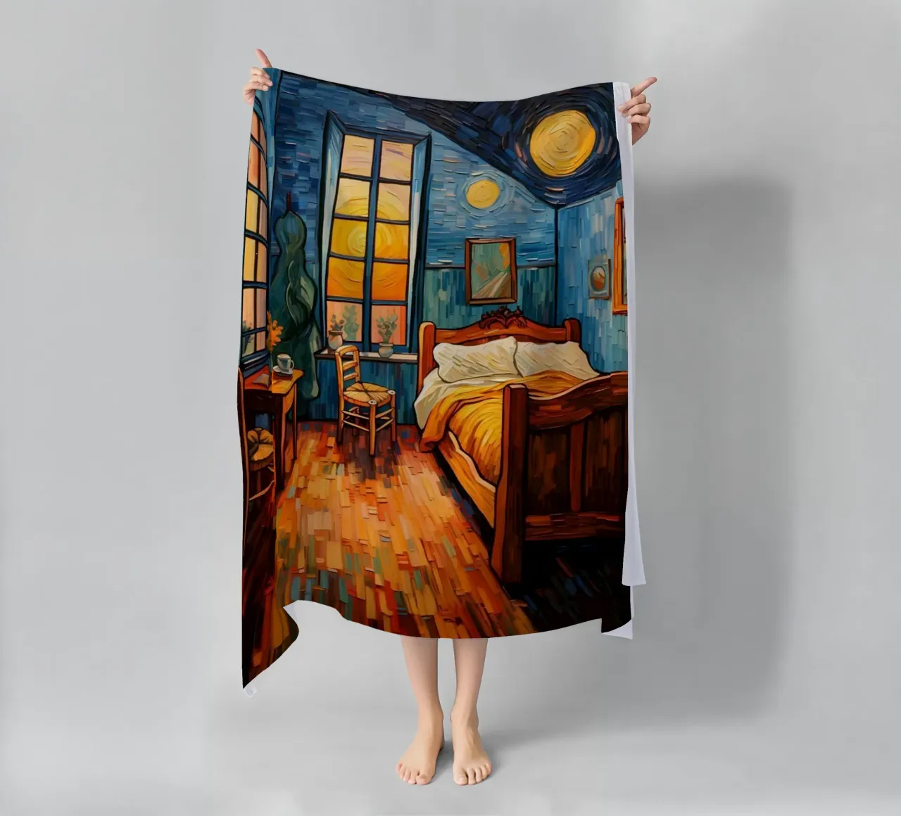 camera da letto ordinata telo mare da Piper Shop Oke