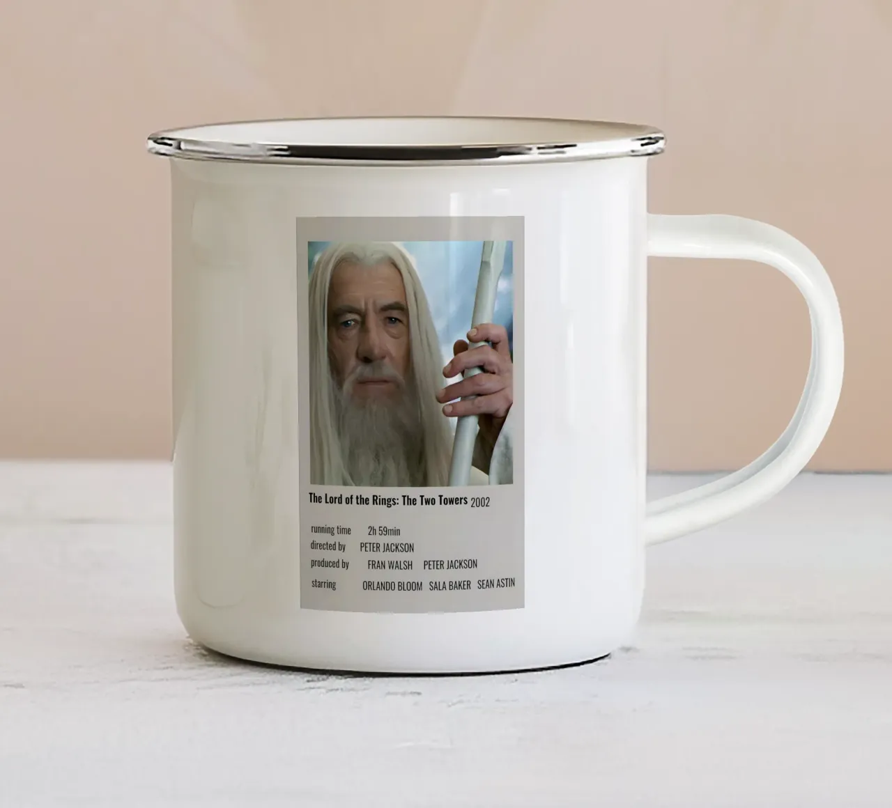The Lord of the Rings The Two Towers 2002 tazza in smalto da MVFminimalist
