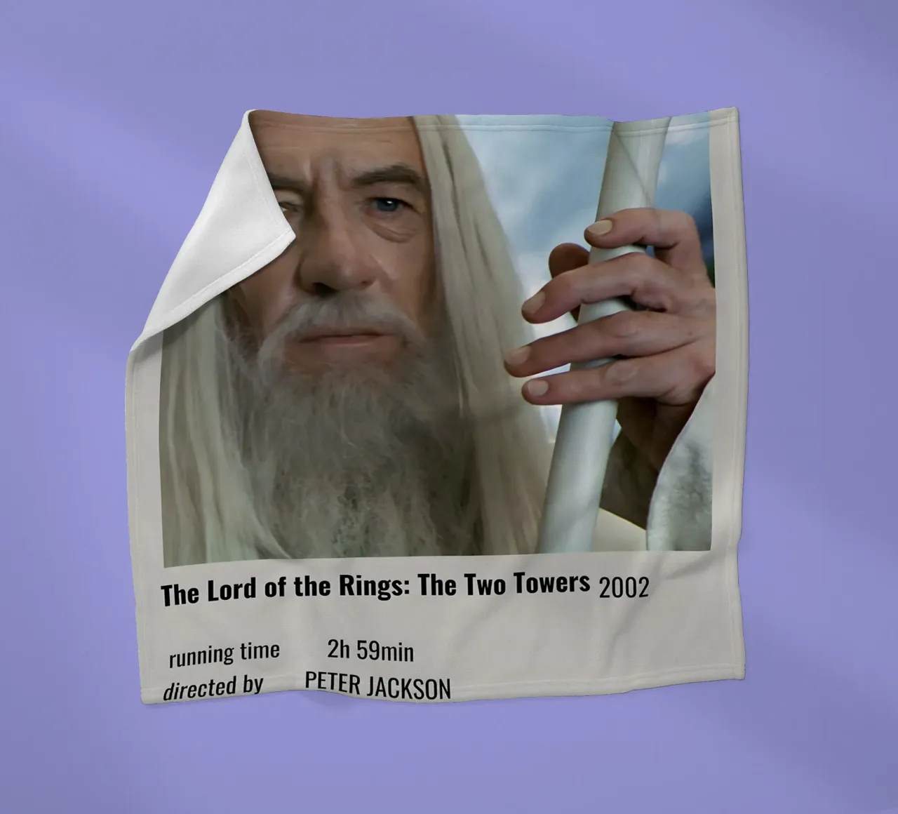 The Lord of the Rings The Two Towers 2002 fleece blanket by MVFminimalist