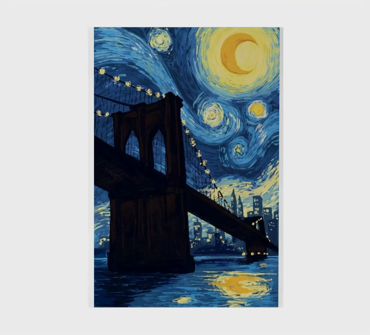 silhouette di un ponte di notte diario da Piper Shop Oke