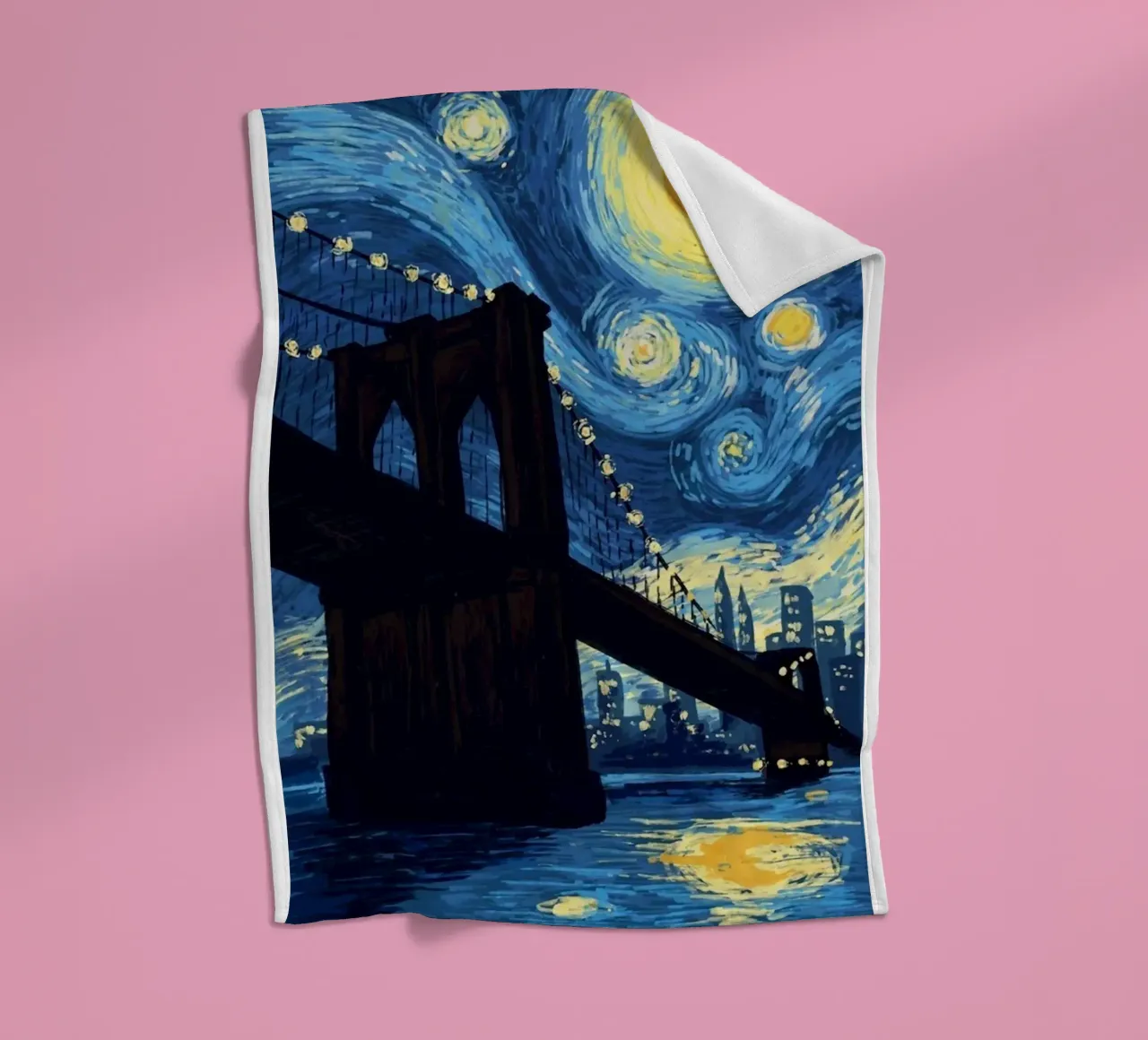 silhouette di un ponte di notte coperta in pile da Piper Shop Oke