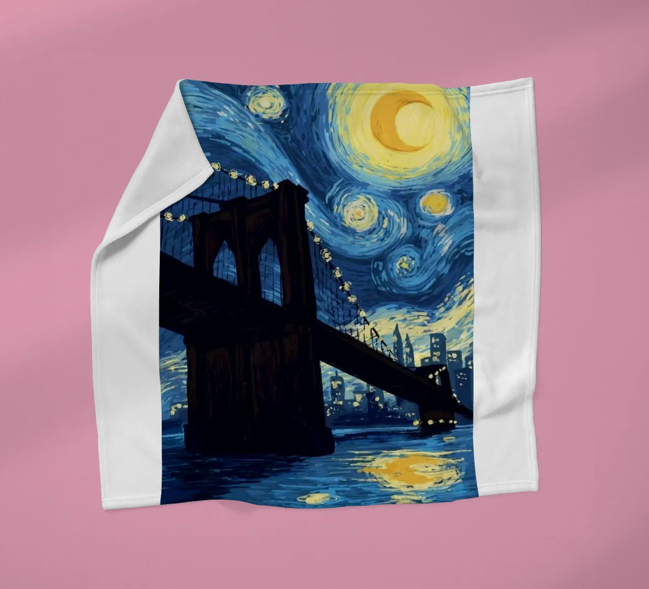 silhouette di un ponte di notte coperta in pile da Piper Shop Oke