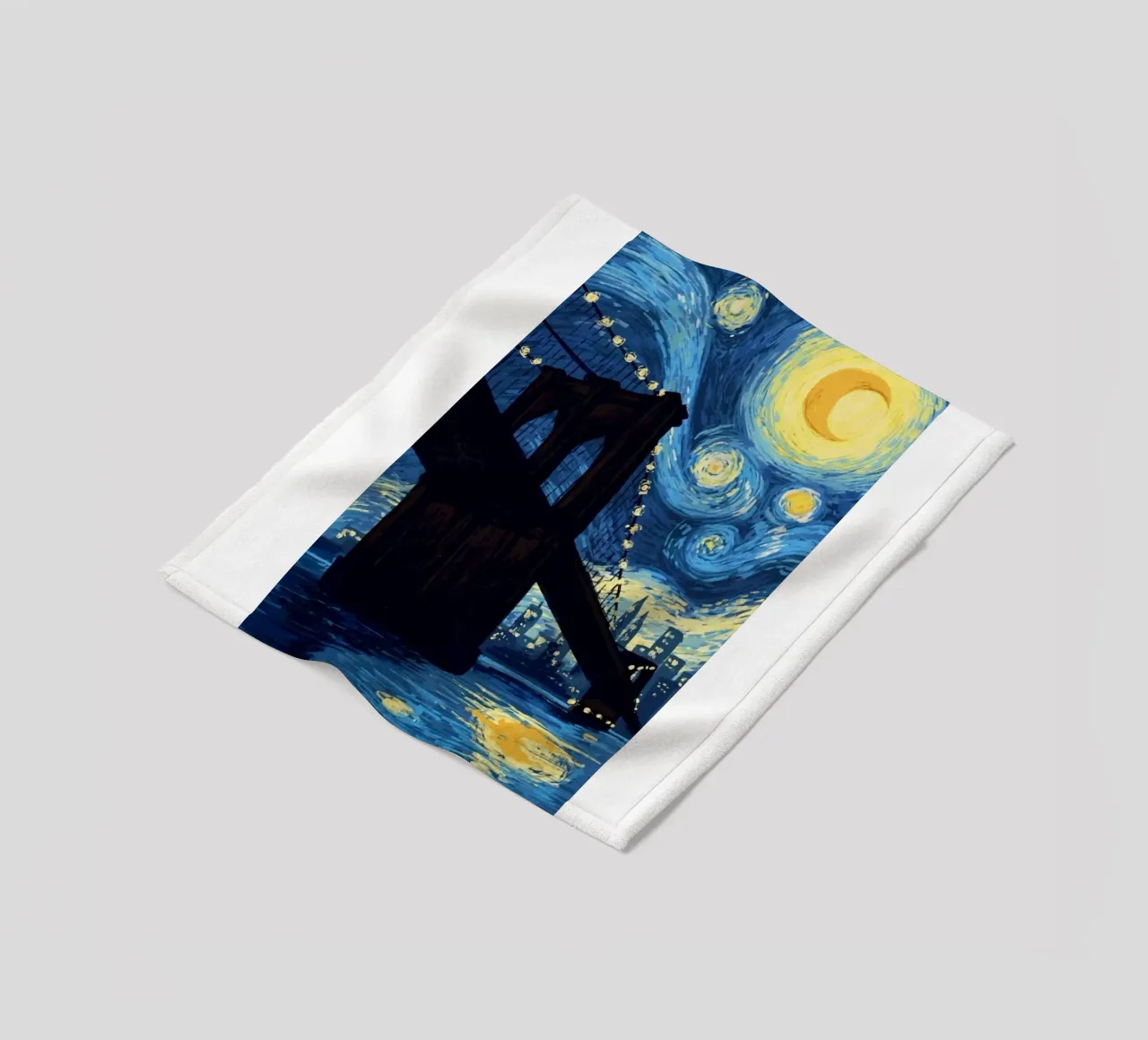 silhouette di un ponte di notte coperta in pile da Piper Shop Oke