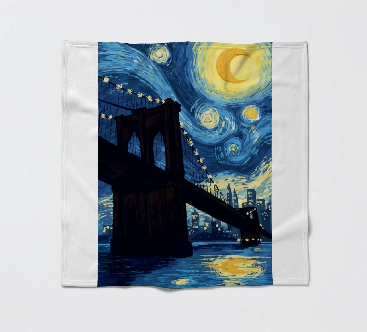 silhouette di un ponte di notte coperta in pile da Piper Shop Oke