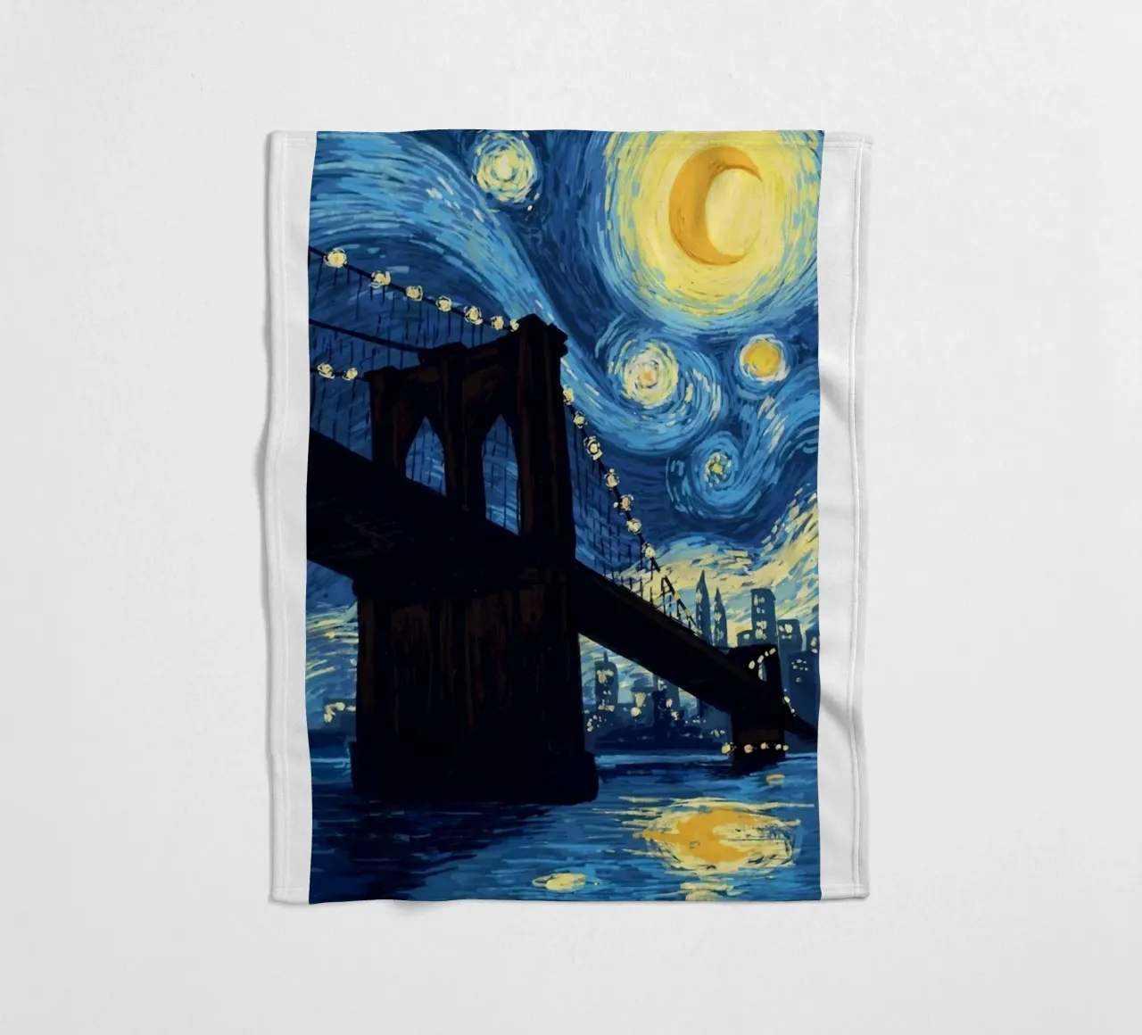 silhouette di un ponte di notte coperta in pile da Piper Shop Oke