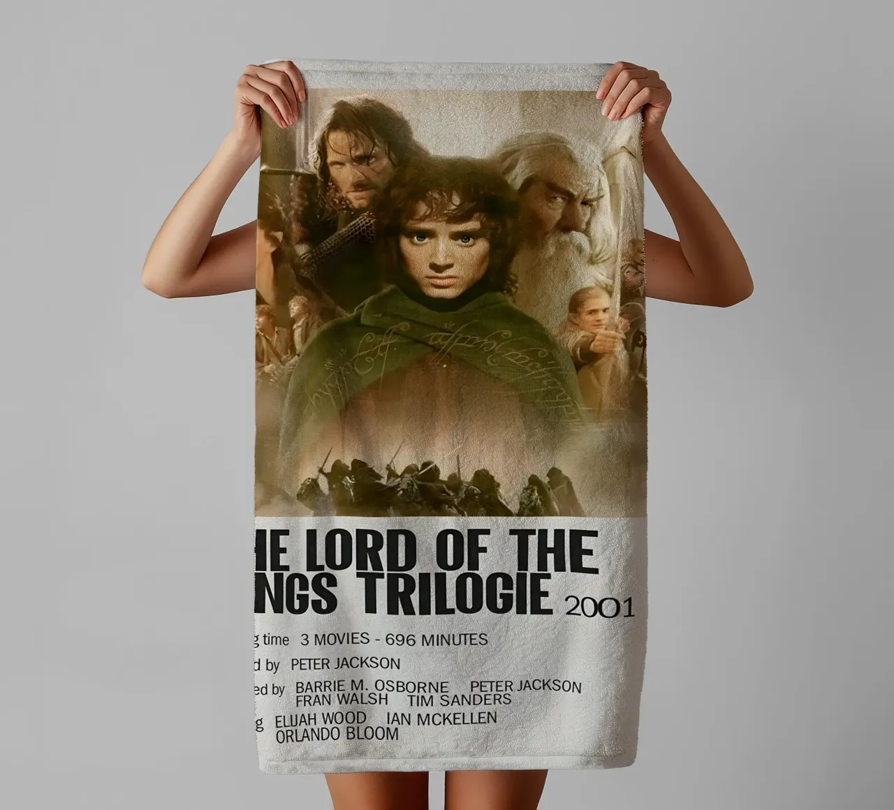 THE LORD OF THE RINGS TRILOGIE 2001 asciugamano da bagno da MVFminimalist