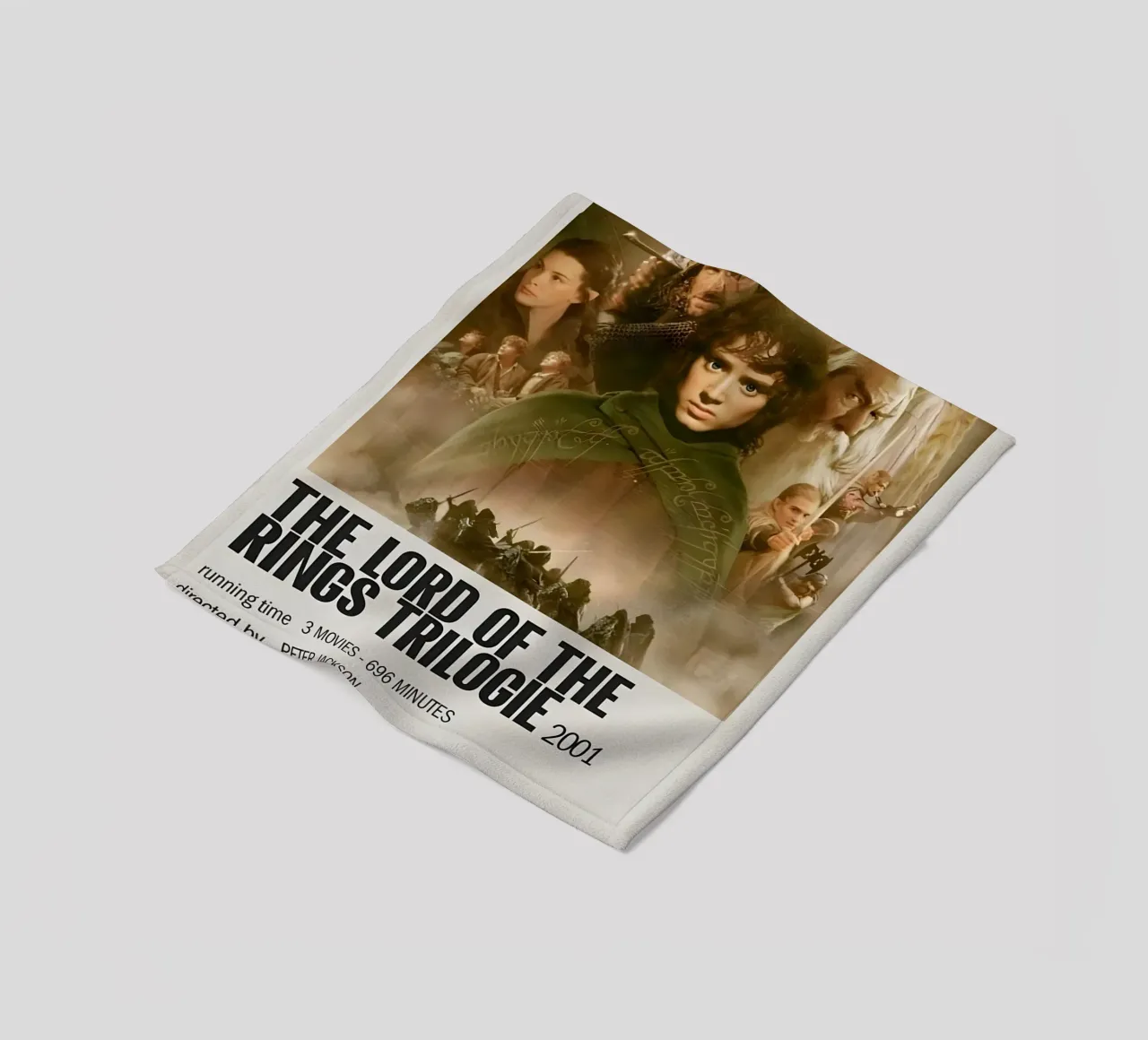 THE LORD OF THE RINGS TRILOGIE 2001 coperta in pile da MVFminimalist