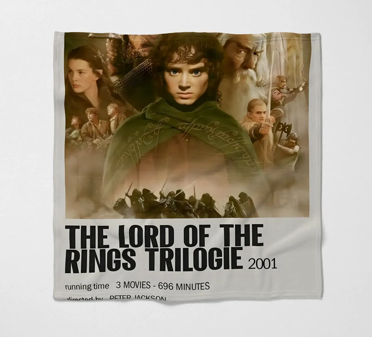 THE LORD OF THE RINGS TRILOGIE 2001 coperta in pile da MVFminimalist