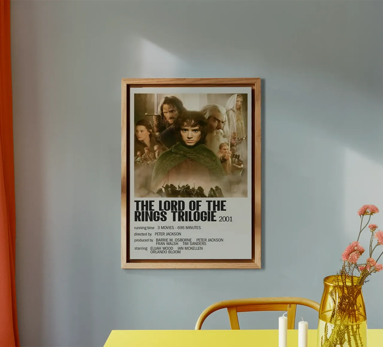 THE LORD OF THE RINGS TRILOGIE 2001 alluminio dibond da MVFminimalist