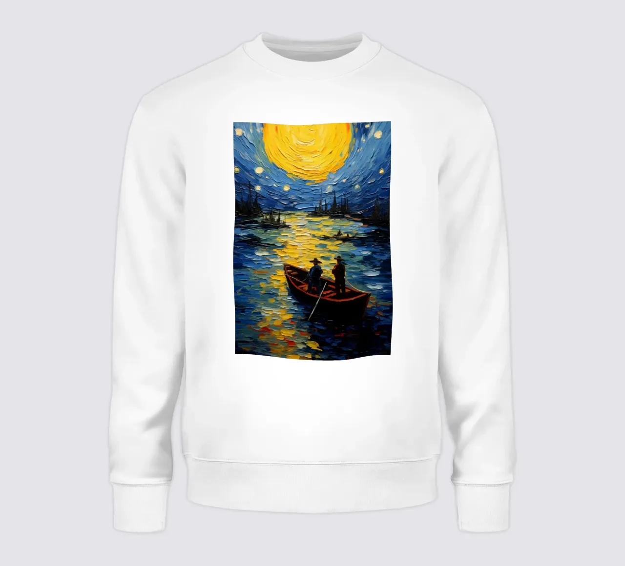 pescatori che pescano di notte felpa da Piper Shop Oke