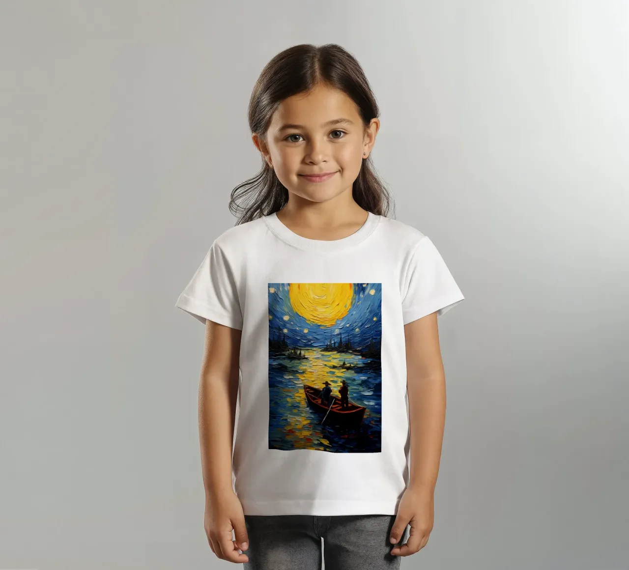 Fischer, die nachts fischen Kinder T-Shirt von Piper Shop Oke