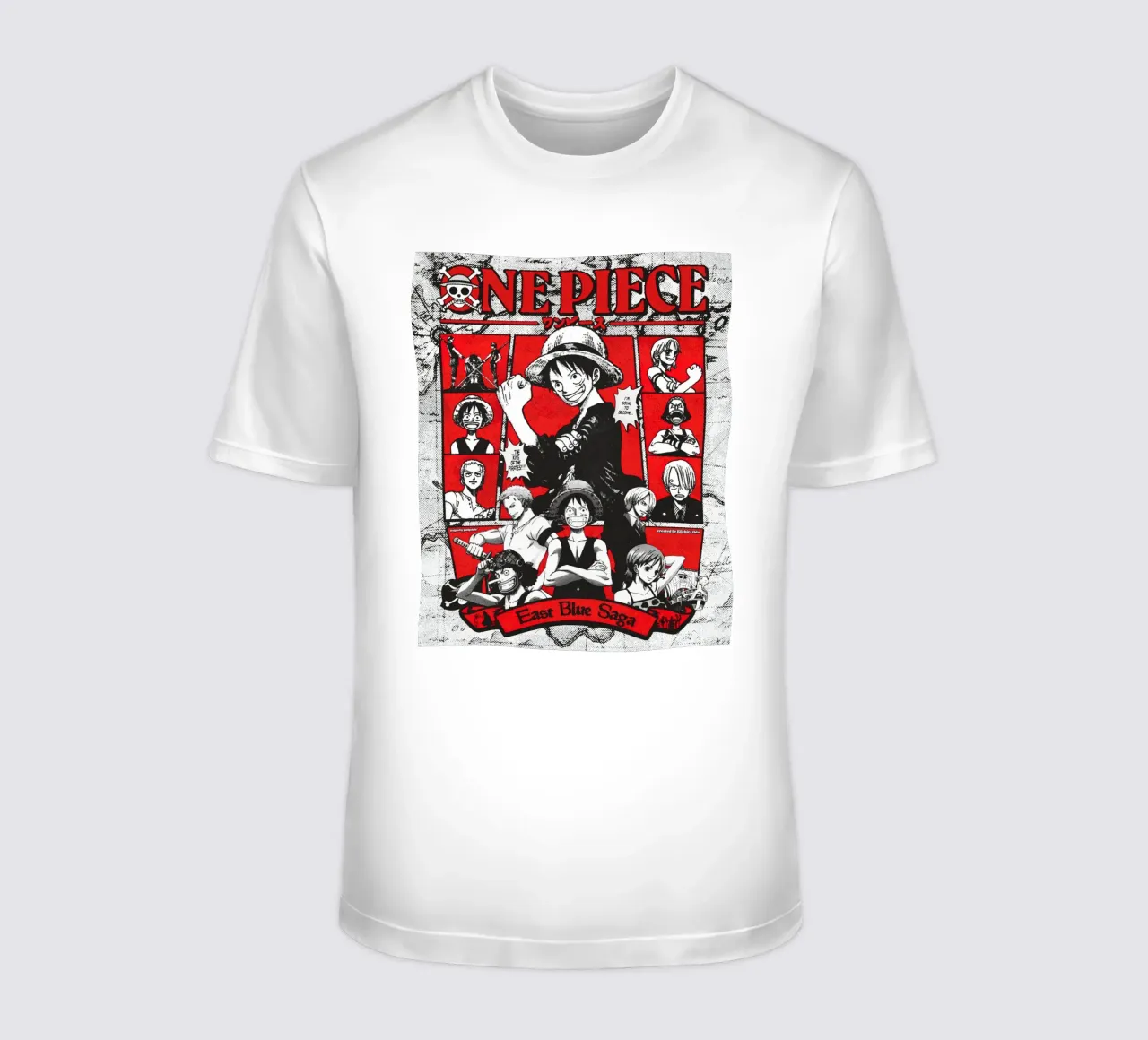One Piece East Blue Saga t-shirt de harris shop