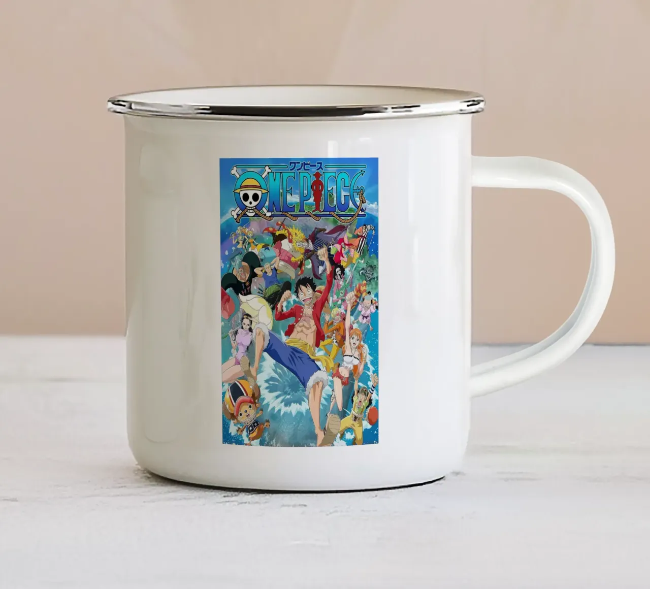 Un pezzo tazza in smalto da harris shop