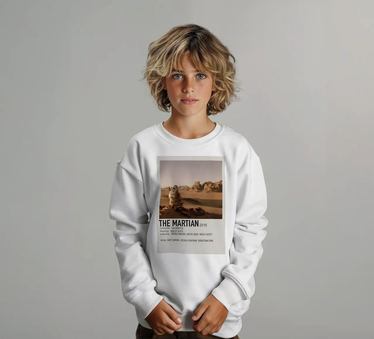 THE MARTIAN 2015 felpa bambino da MVFminimalist