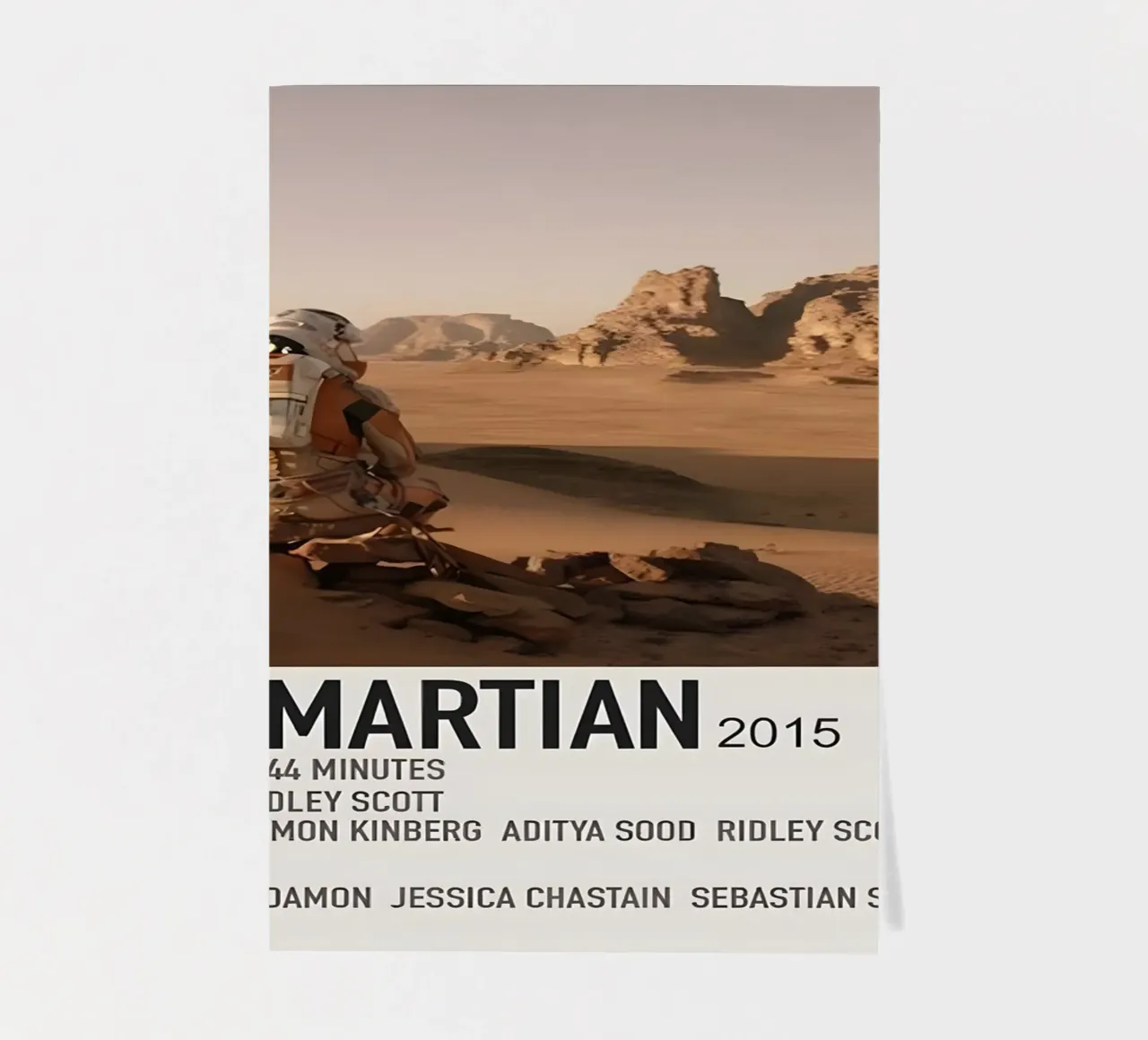 THE MARTIAN 2015 sticker sheet by MVFminimalist