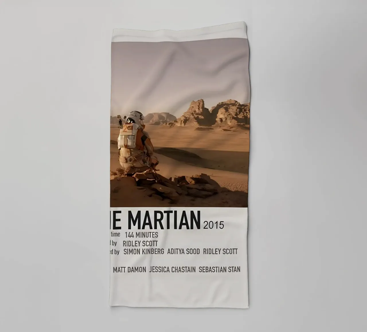 THE MARTIAN 2015 asciugamano da bagno da MVFminimalist