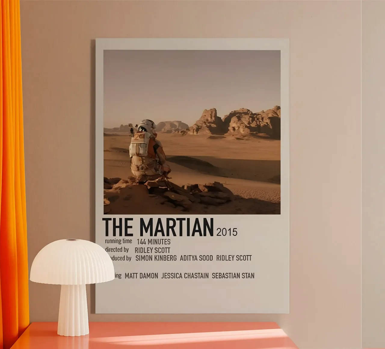 THE MARTIAN 2015 acrylic glass by MVFminimalist