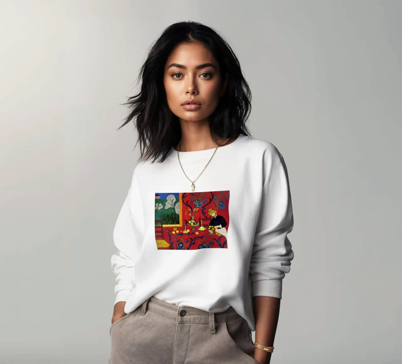 vue intérieure d'une table luxueuse décorée de fruits sweat de sazkia art