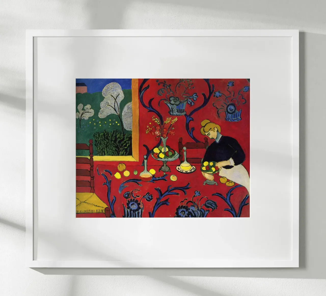 vue intérieure d'une table luxueuse décorée de fruits hahnemühle de sazkia art