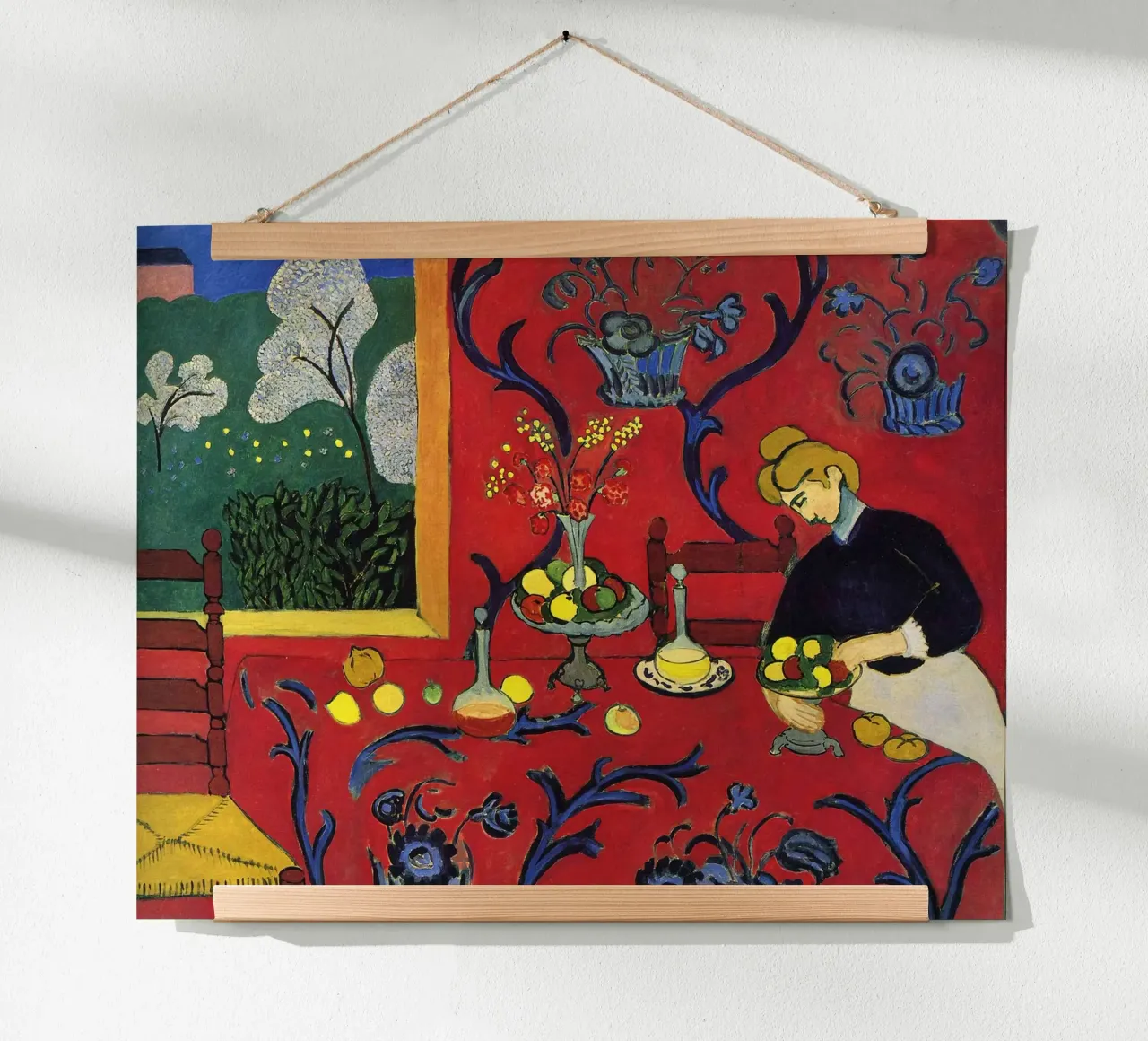 vue intérieure d'une table luxueuse décorée de fruits hahnemühle de sazkia art