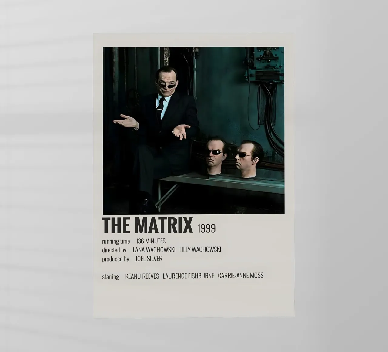 THE MATRIX 1999 pellicola backlit da MVFminimalist