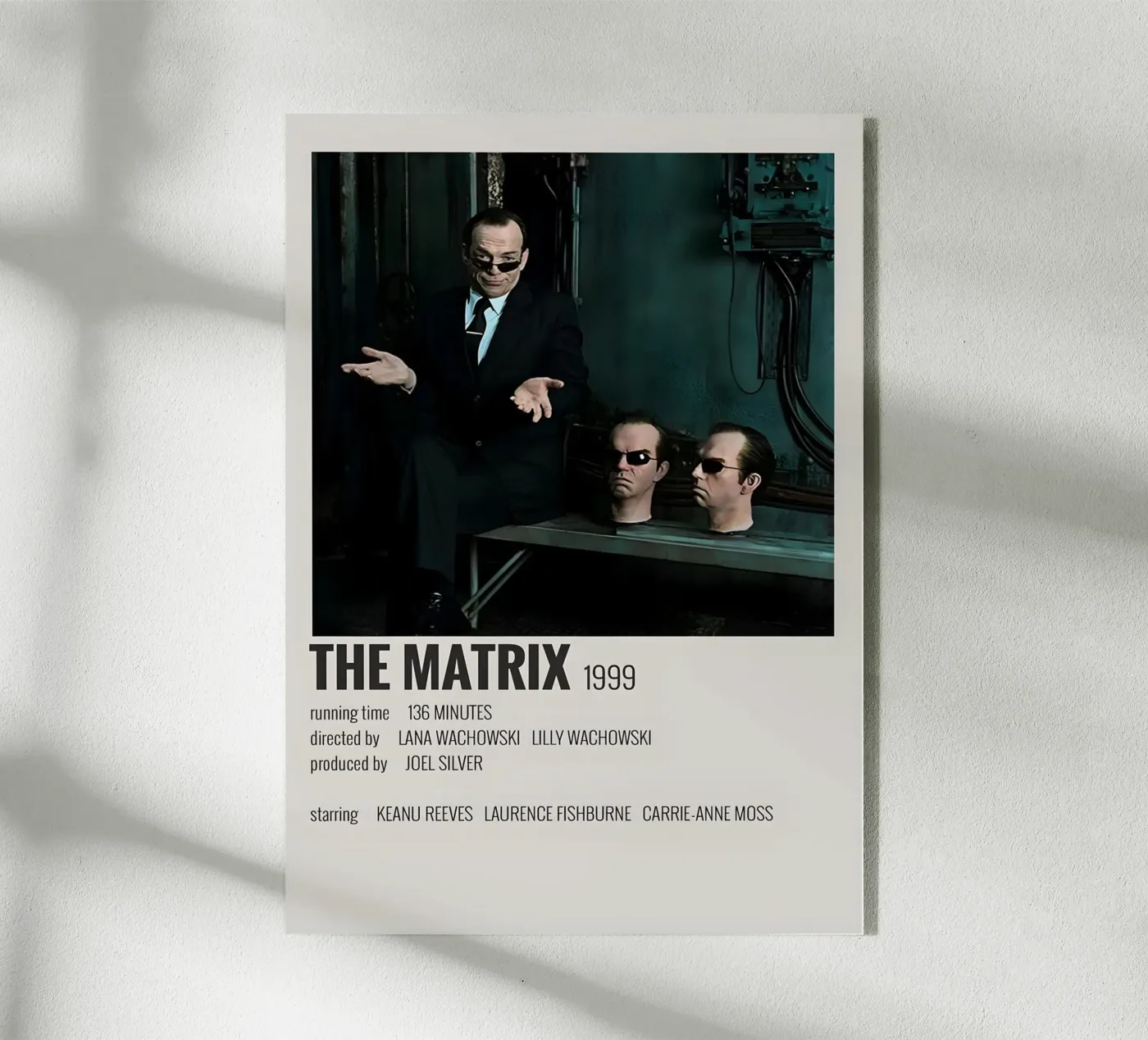 THE MATRIX 1999 plexiglass da MVFminimalist