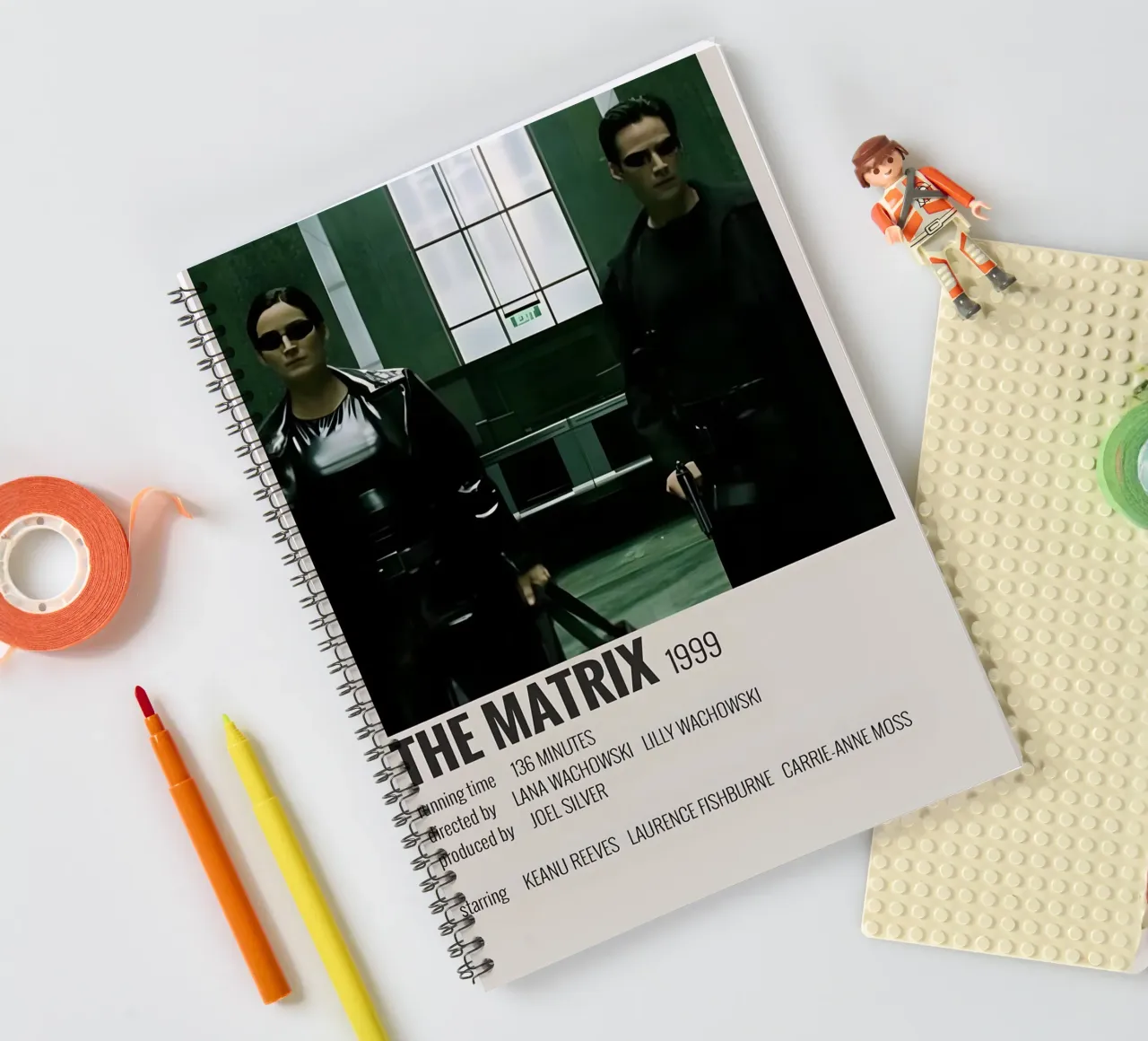 THE MATRIX 1999 spiral notebook by MVFminimalist