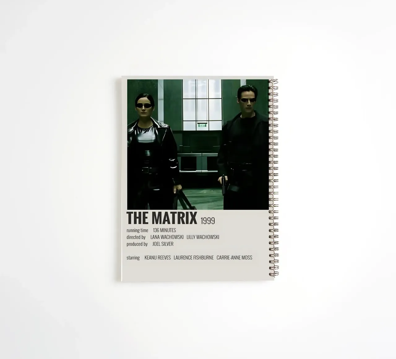 THE MATRIX 1999 spiral notebook by MVFminimalist
