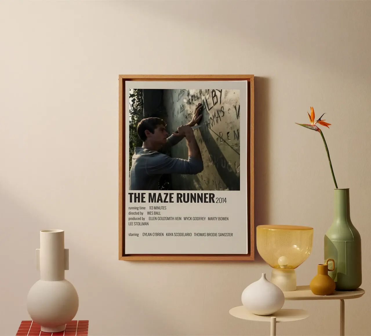 THE MAZE RUNNER 2014 tela con Cornice a cassetta da MVFminimalist