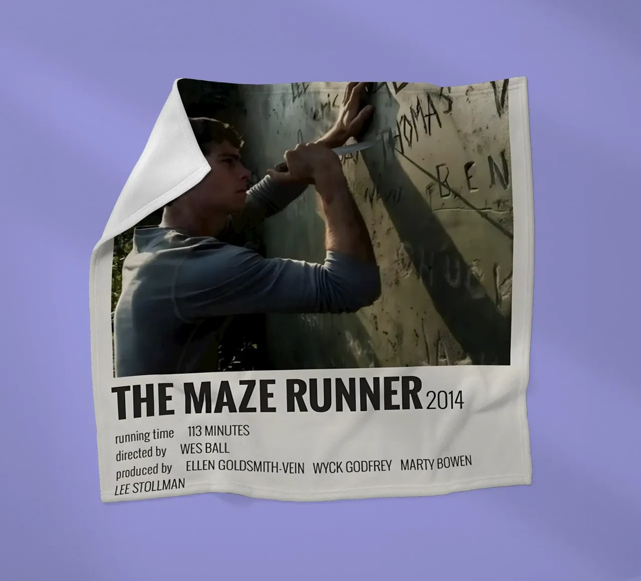 THE MAZE RUNNER 2014 coperta in pile da MVFminimalist