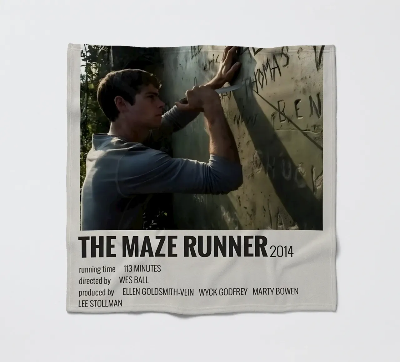 THE MAZE RUNNER 2014 coperta in pile da MVFminimalist