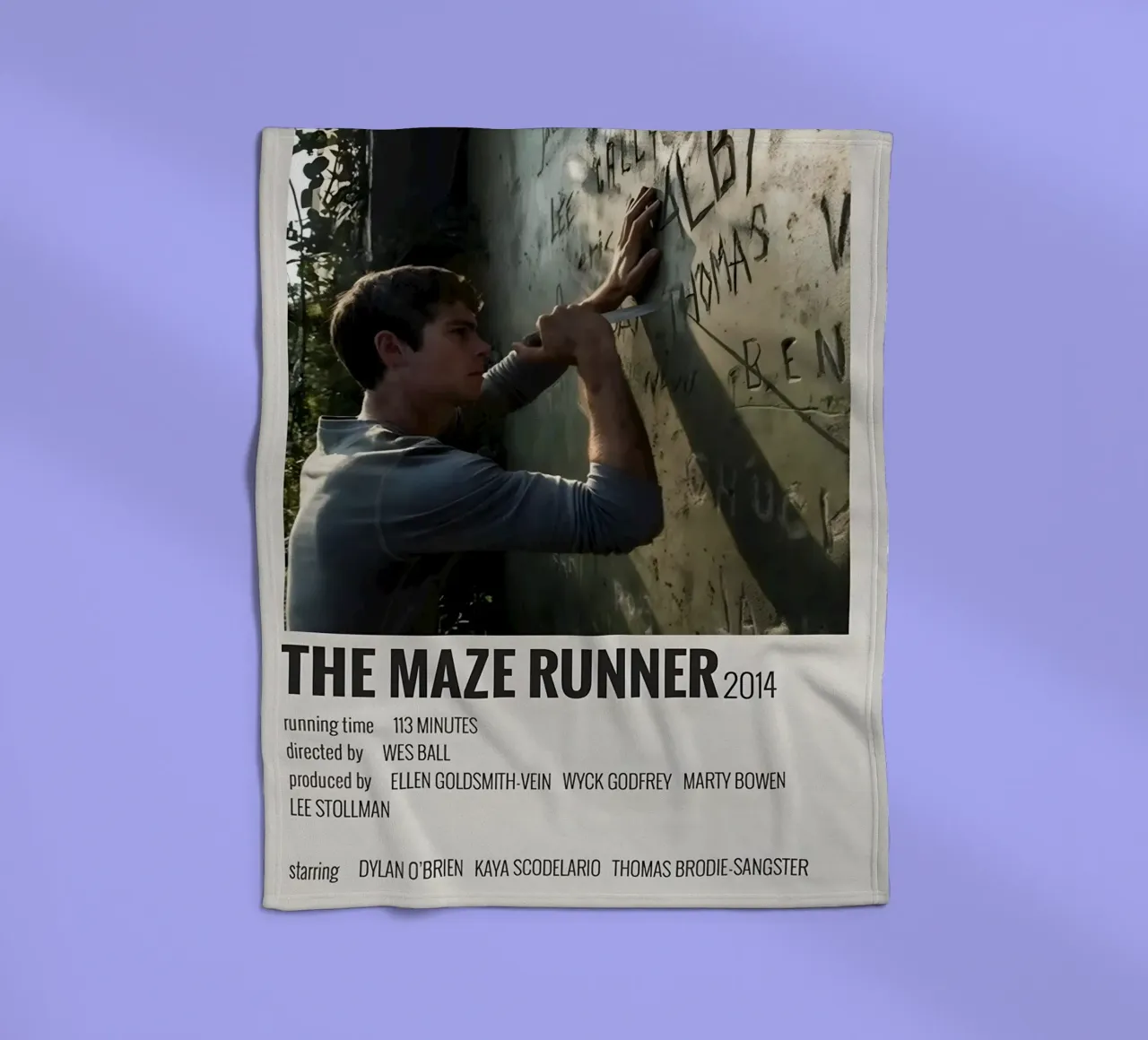 THE MAZE RUNNER 2014 coperta in pile da MVFminimalist