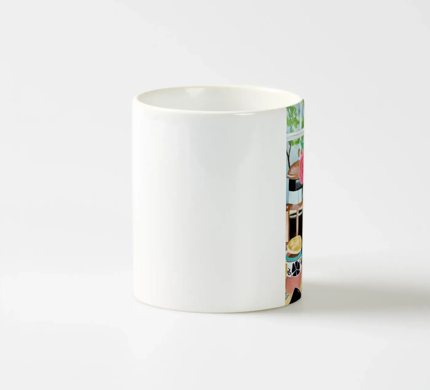 Pink ceramic mug by Paloma Kua
