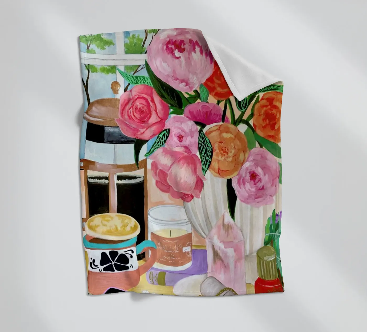 Pink fleecedeken van Paloma Kua