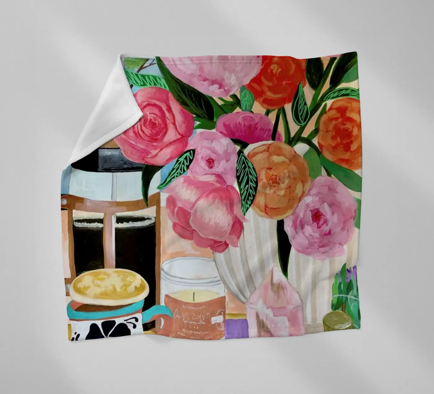 Pink fleecedeken van Paloma Kua