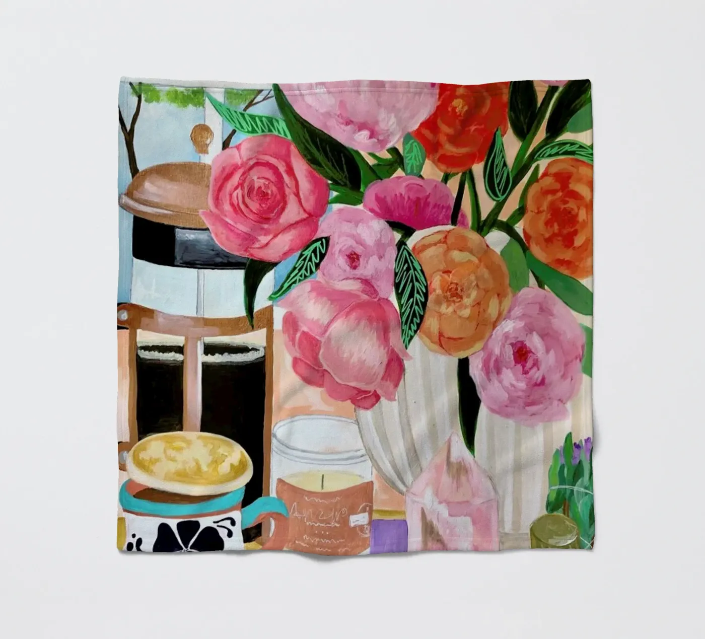 Pink fleecedeken van Paloma Kua