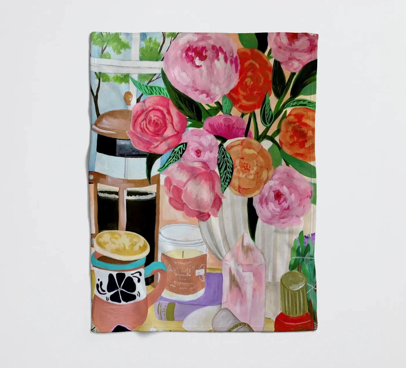 Pink fleecedeken van Paloma Kua