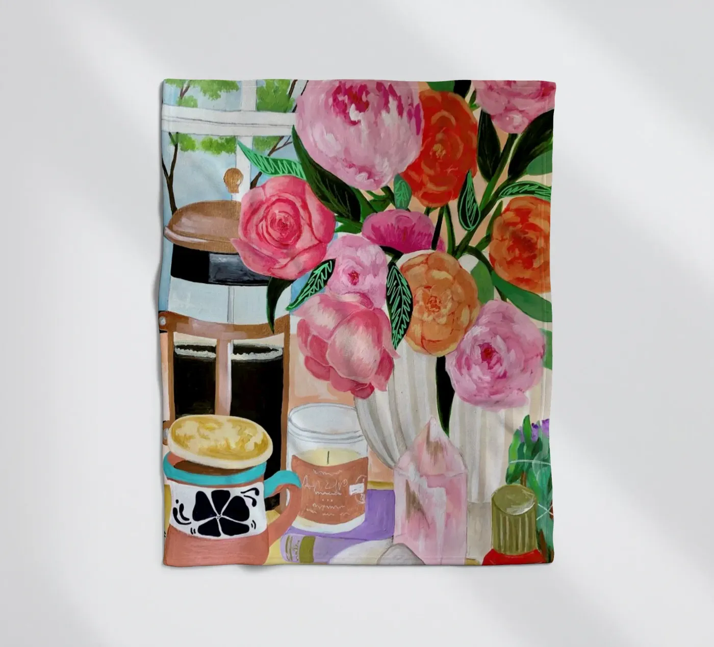 Pink fleecedeken van Paloma Kua