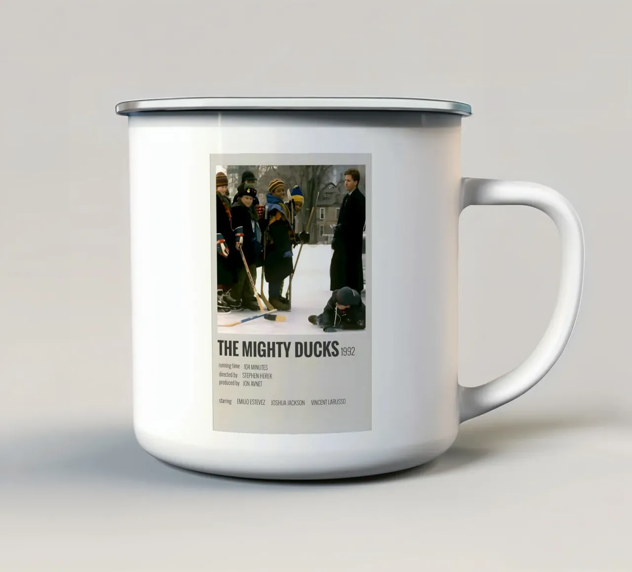 THE MIGHTY DUCKS 1992 tazza in smalto da MVFminimalist