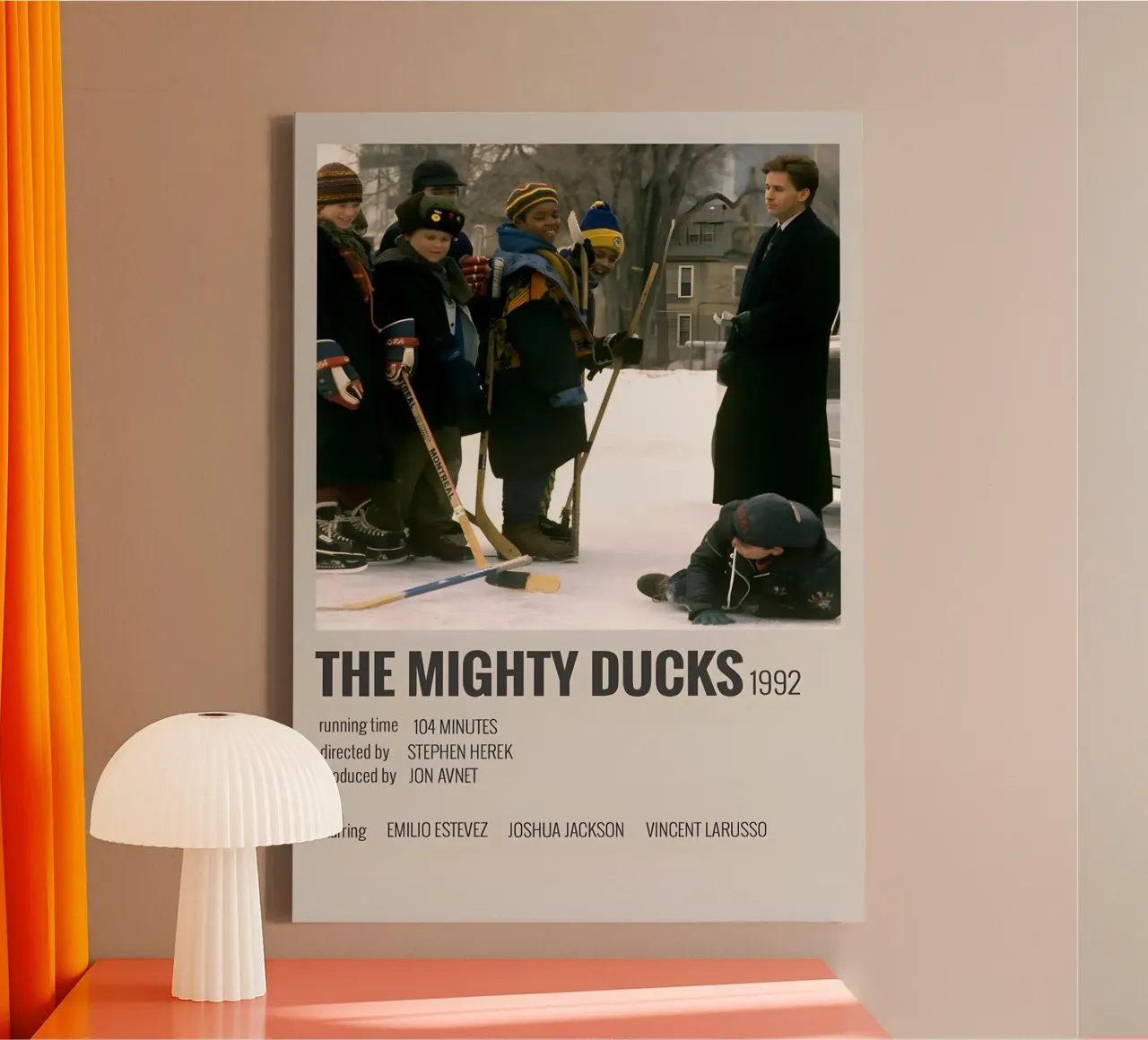 THE MIGHTY DUCKS 1992 canvas van MVFminimalist