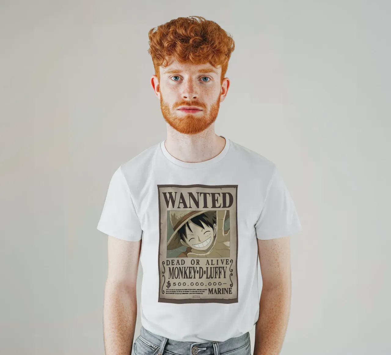 Poster Luffy Wanted t-shirt de harris shop