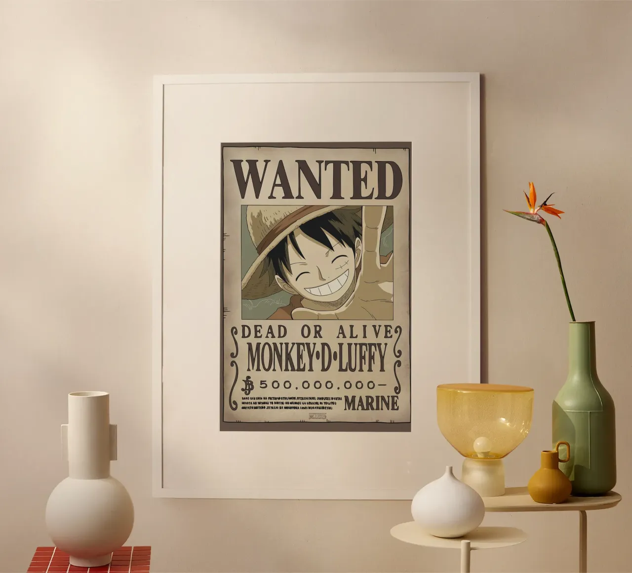 Poster Luffy Gezocht poster van harris shop