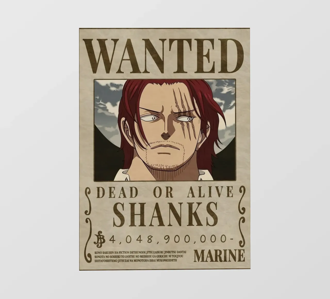 Poster Shank Wanted telo in pvc da harris shop
